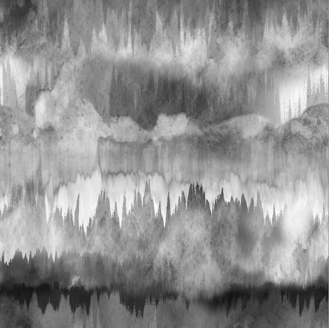 Water Colour Moody Forest Custom Wallpaper