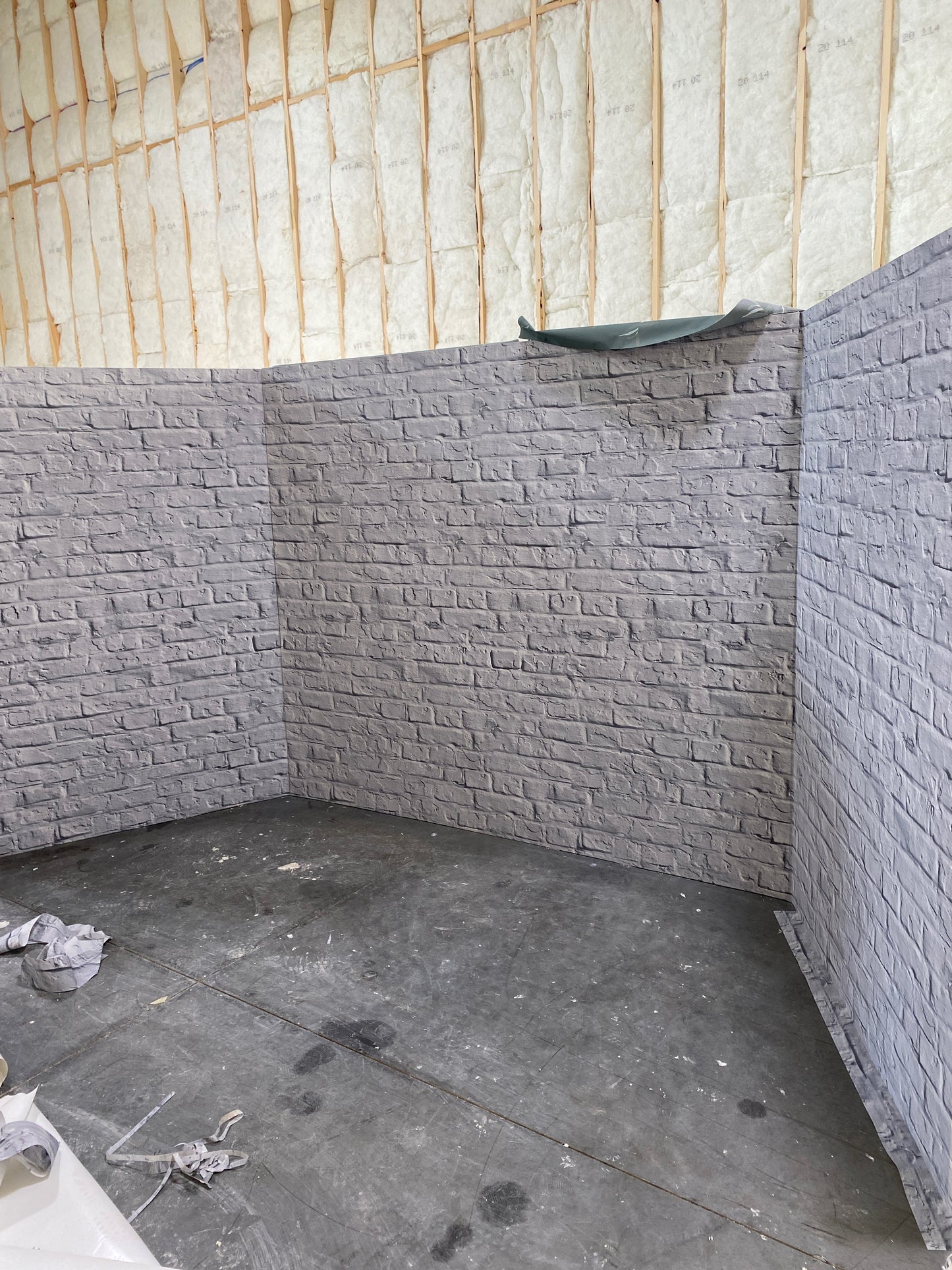 White Washed Brick Custom Wallpaper