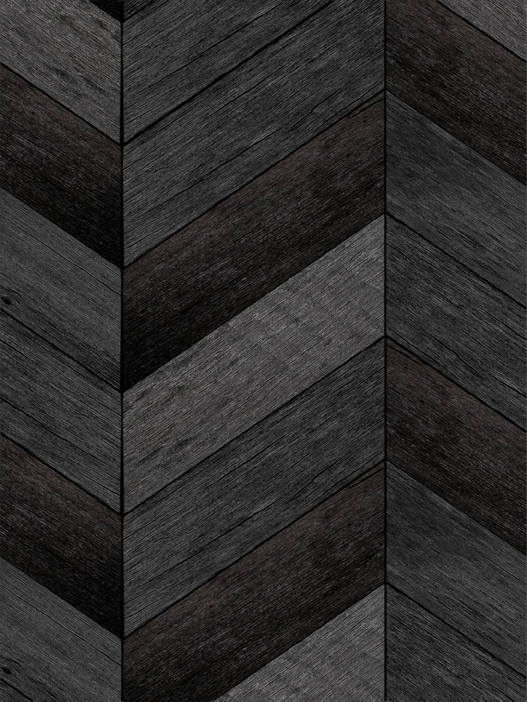 Large Black wood tile herringbone easy to install and remove peel and stick custom wallpaper available in different lengths/sizes locally created and printed in Canada. Removable, washable, durable, commercial grade, customizable and water proof.