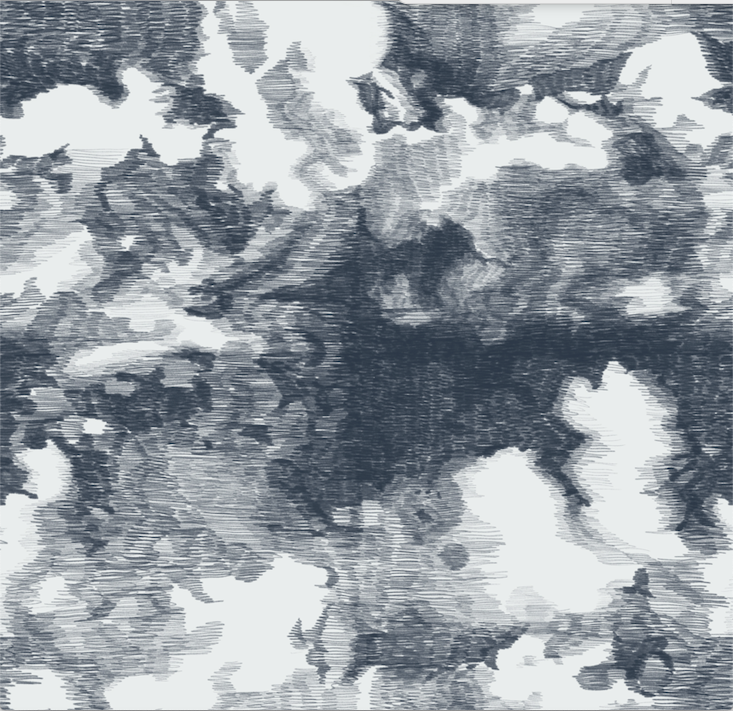 Navy blue and white puffy clouds pattern easy to install and remove peel and stick custom wallpaper available in different lengths/sizes locally created and printed in Canada Artichoke wallpaper. Washable, durable, commercial grade, removable and waterproof.
