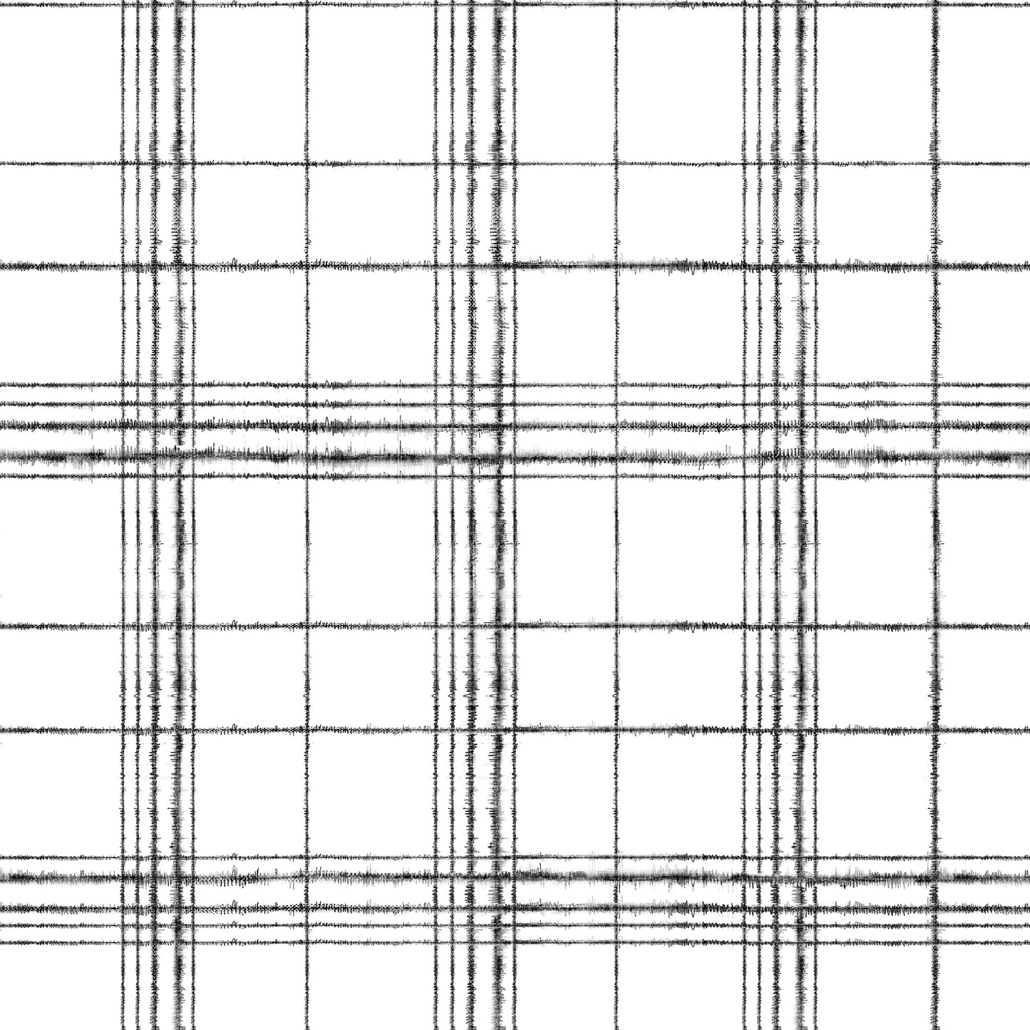 Trendy textured black plaid print on white background easy to install and remove peel and stick custom wallpaper available in different lengths/sizes locally created and printed in Canada wallpaper. Washable, durable, commercial grade, removable and waterproof.