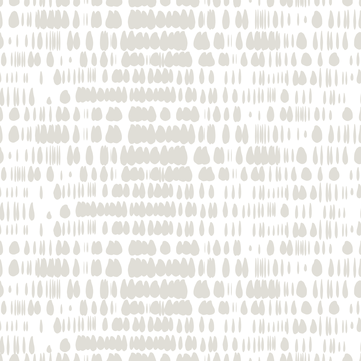 Grey/gray dripping dots on white background easy to install and remove peel and stick custom wallpaper available in different lengths/sizes locally created and printed in Canada. Removable, washable, durable, commercial grade, customizable and water proof.