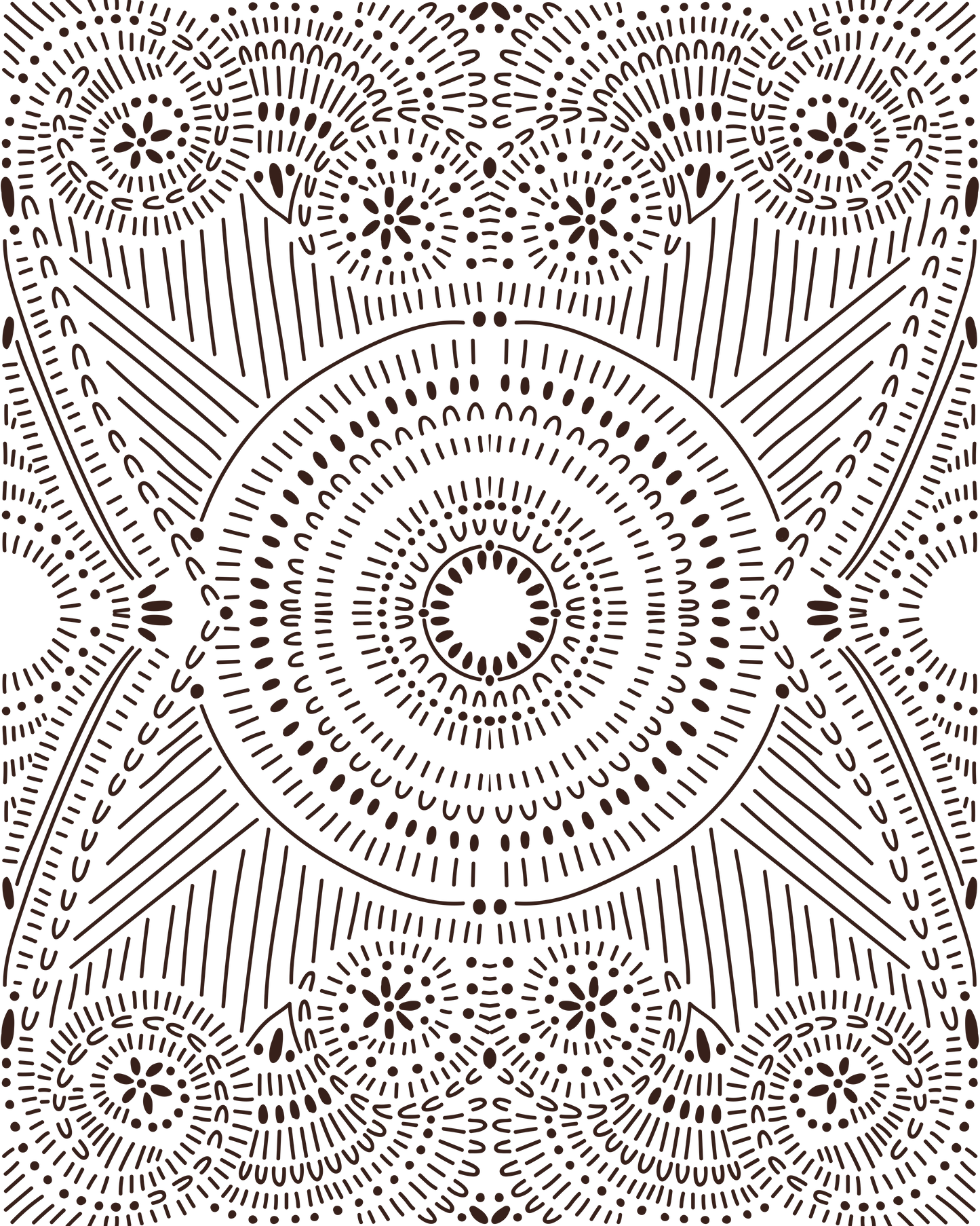 Various black henna designs on white background easy to install and remove peel and stick custom wallpaper available in different lengths/sizes locally created and printed in Canada Artichoke wallpaper. Washable, durable, commercial grade, removable and waterproof.