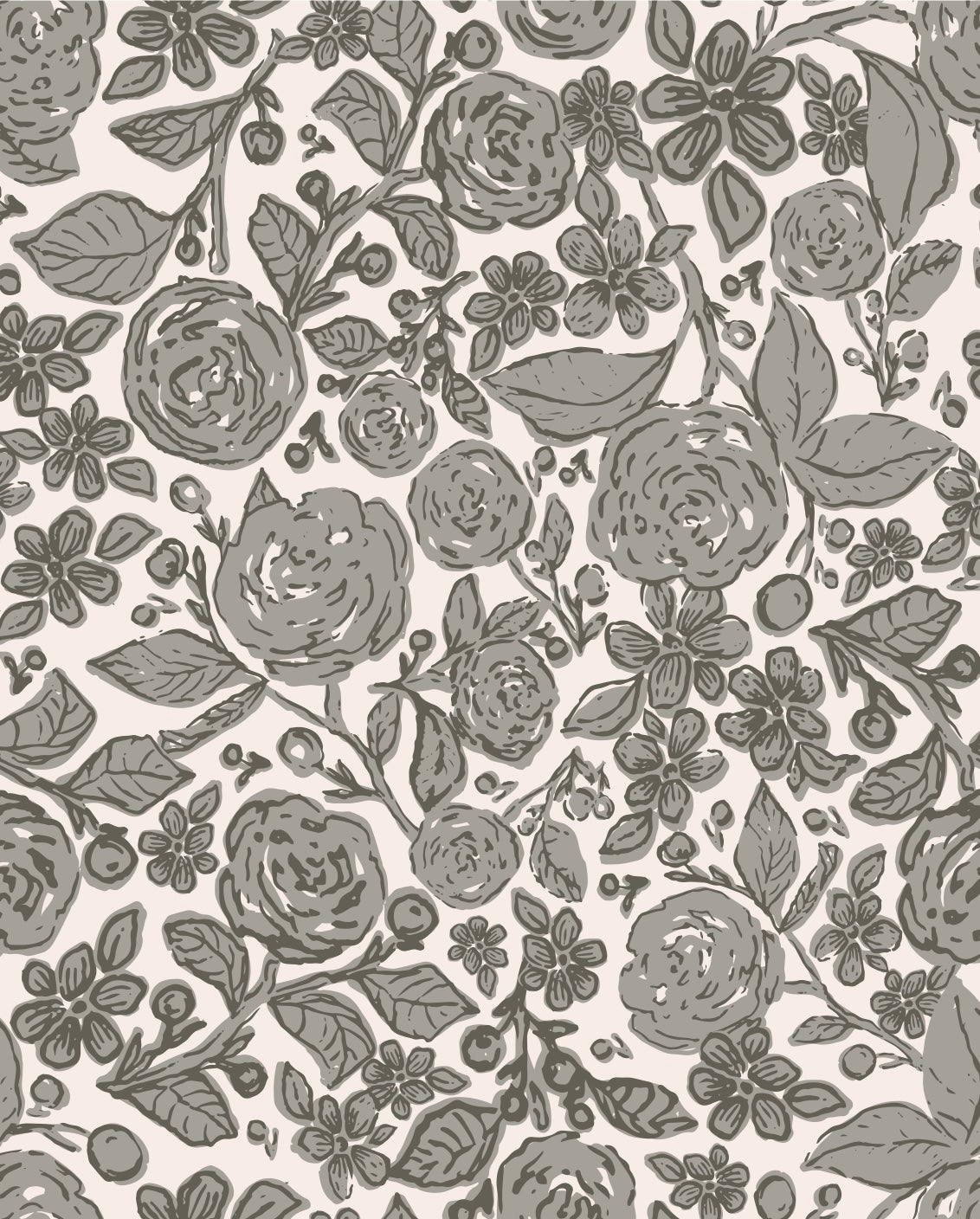 Garden Floral Wallpaper