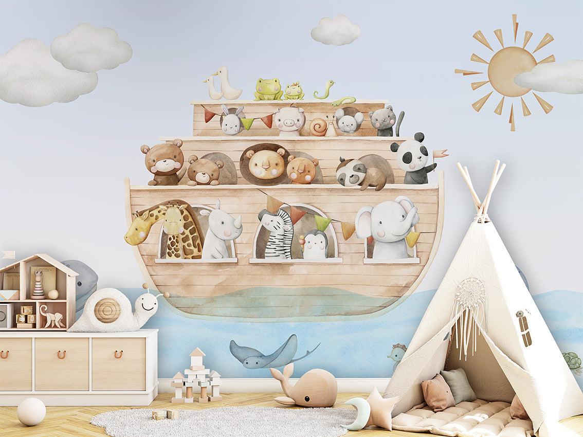 Noah's Journey Ahoy Mural