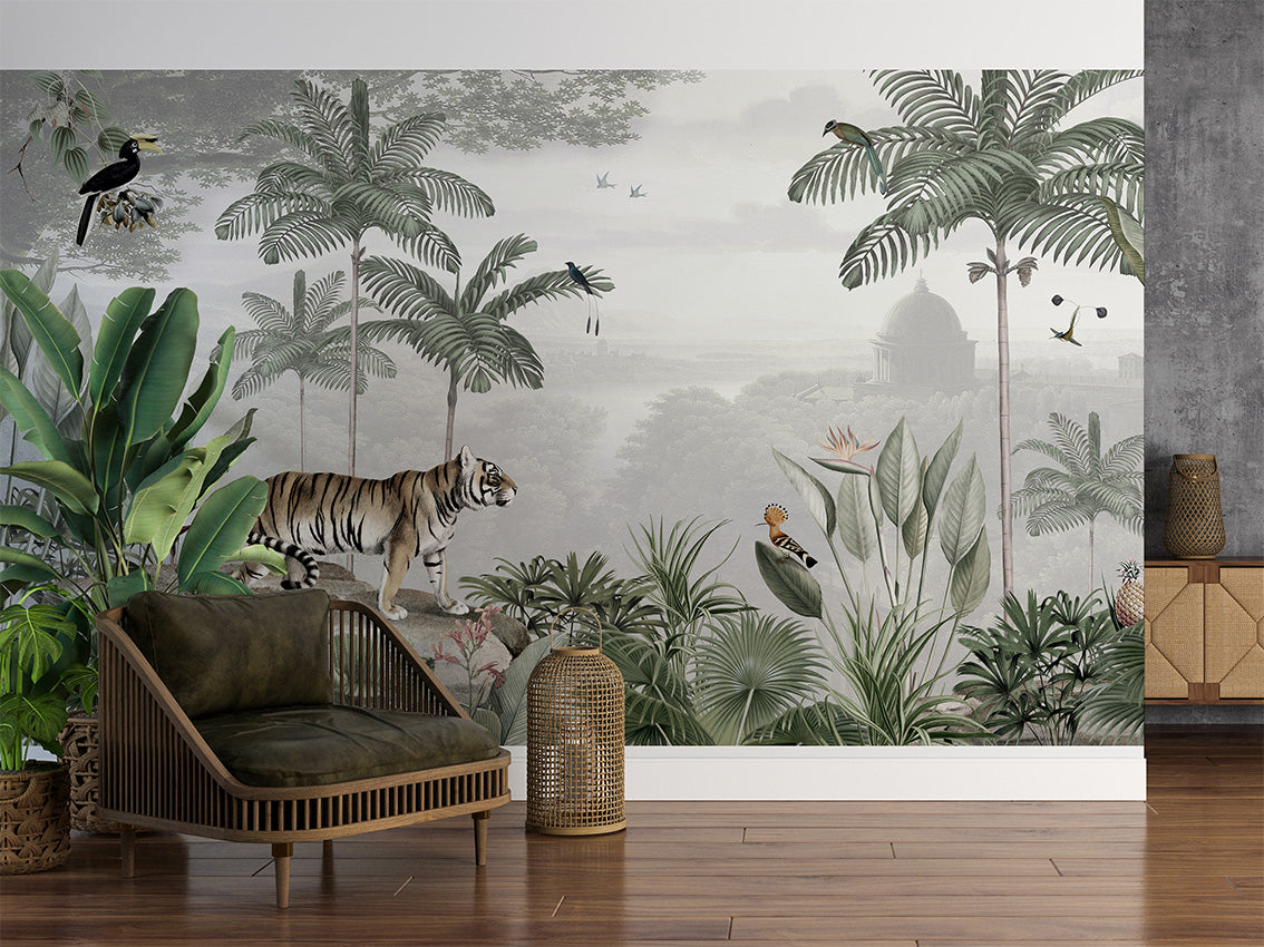 Tropical Tiger Mural