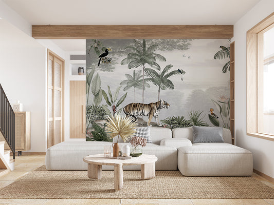 Tropical Tiger Mural
