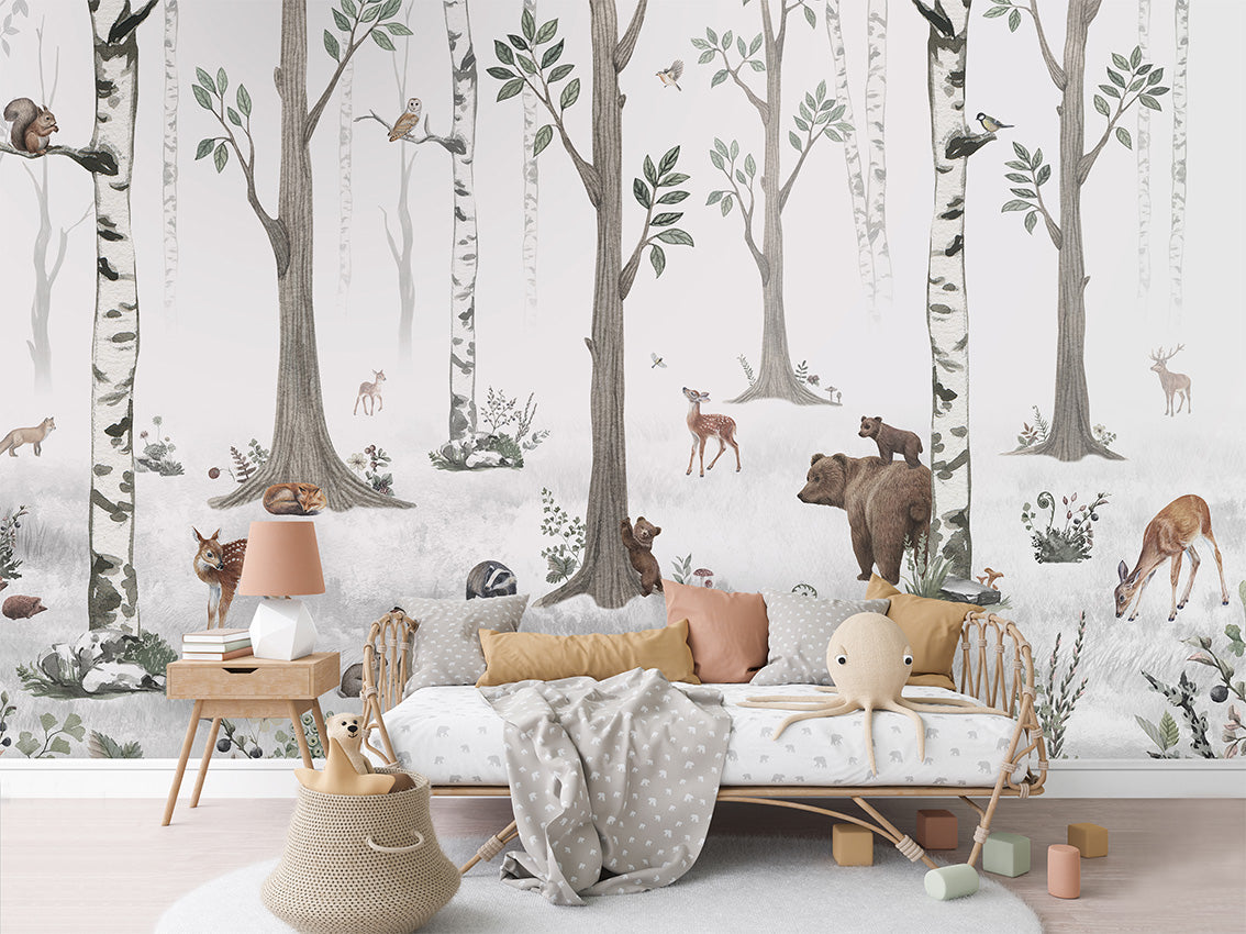 White Forest Mural