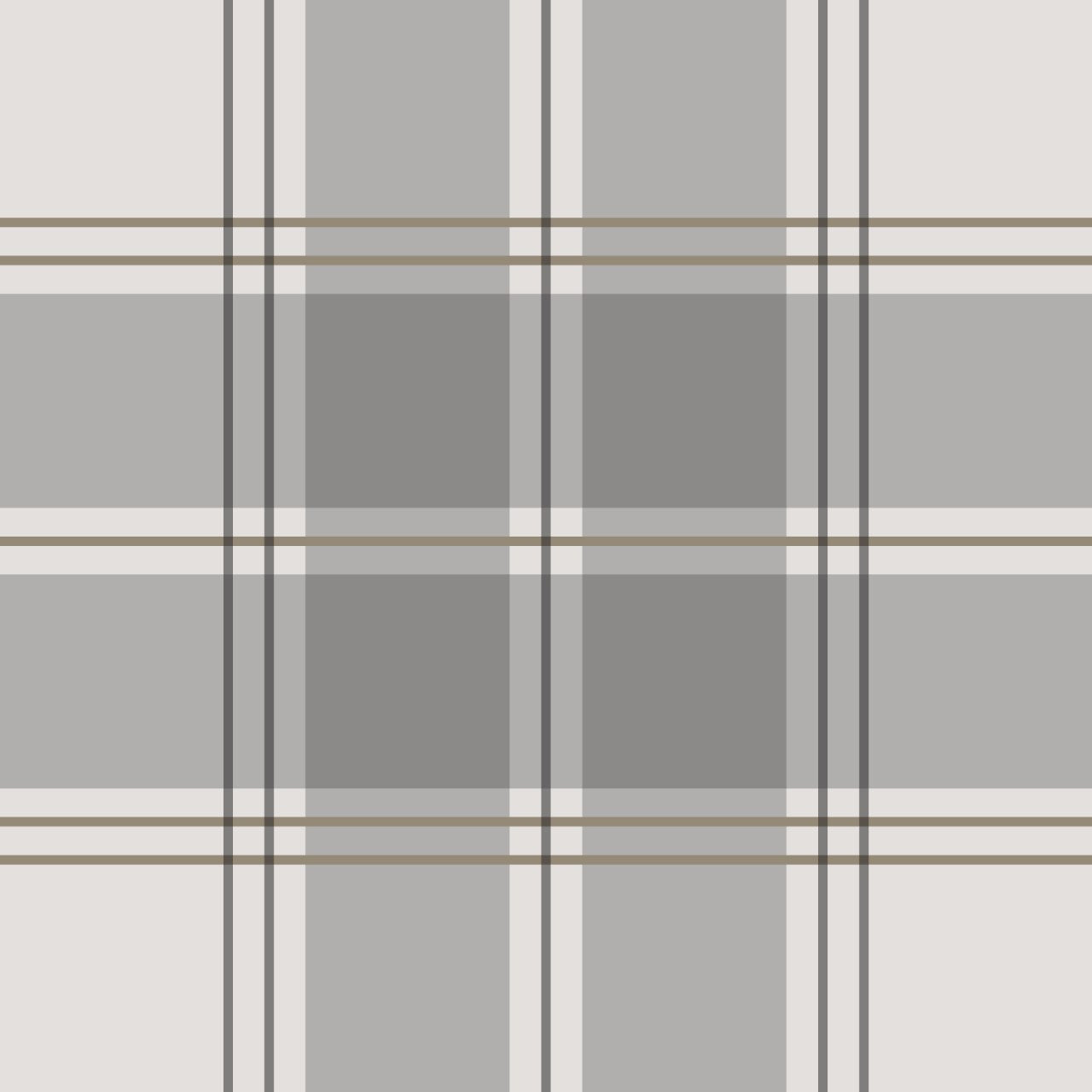 Timeless plaid grey/gray large scale print easy to install and remove peel and stick custom wallpaper available in different lengths/sizes locally created and printed in Canada wallpaper. Washable, durable, commercial grade, removable and waterproof.