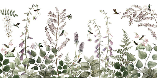 Hummingbird Hedge Mural