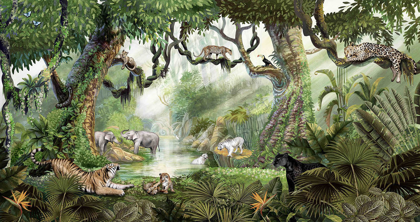 Jungle Cats Mural