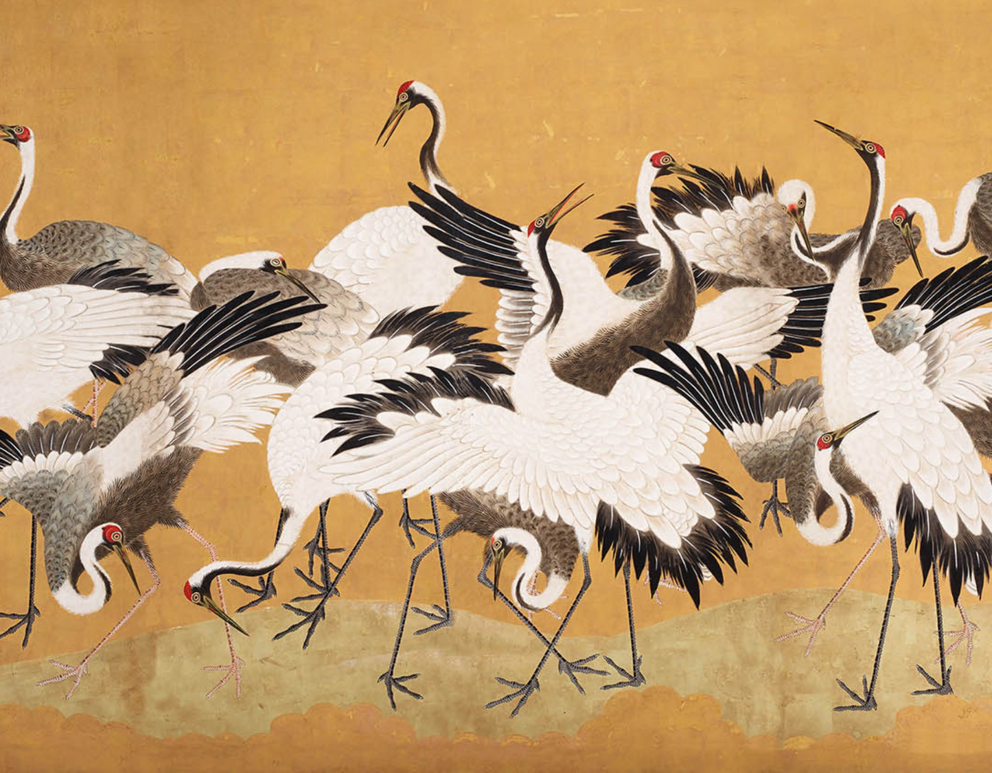 Crane Birds Mural