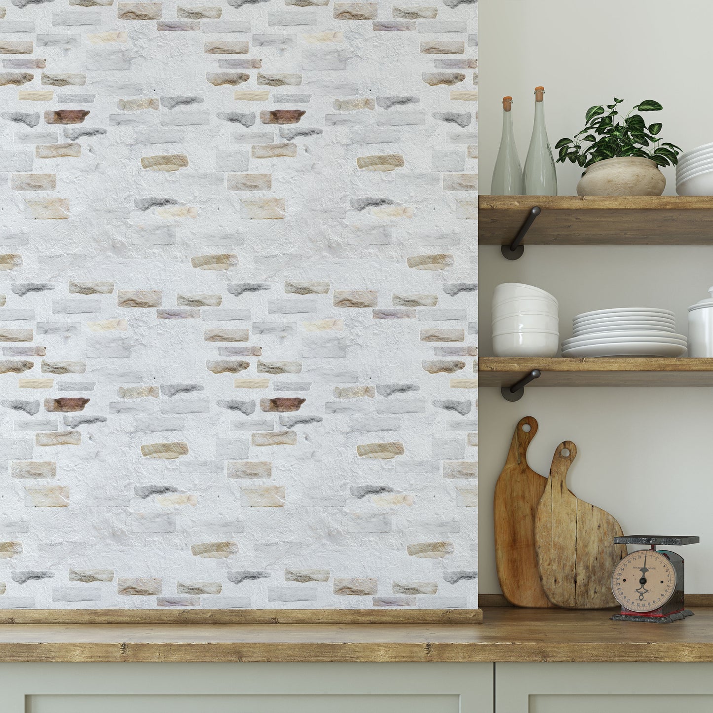 Magnolia Stone Custom Wallpaper