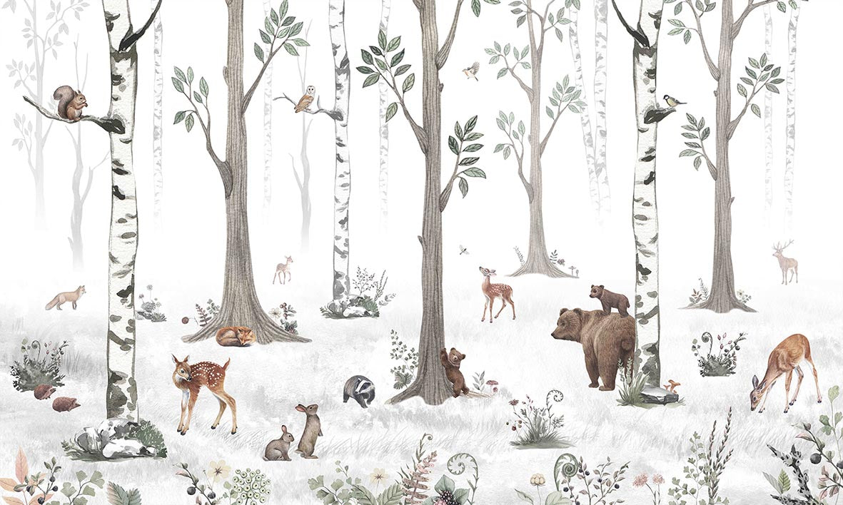 White Forest Mural
