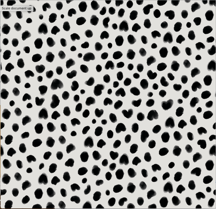 Black cheetah spot print on white background easy to install and remove peel and stick custom wallpaper available in different lengths/sizes locally created and printed in Canada Artichoke wallpaper. Washable, durable, commercial grade, removable and waterproof.